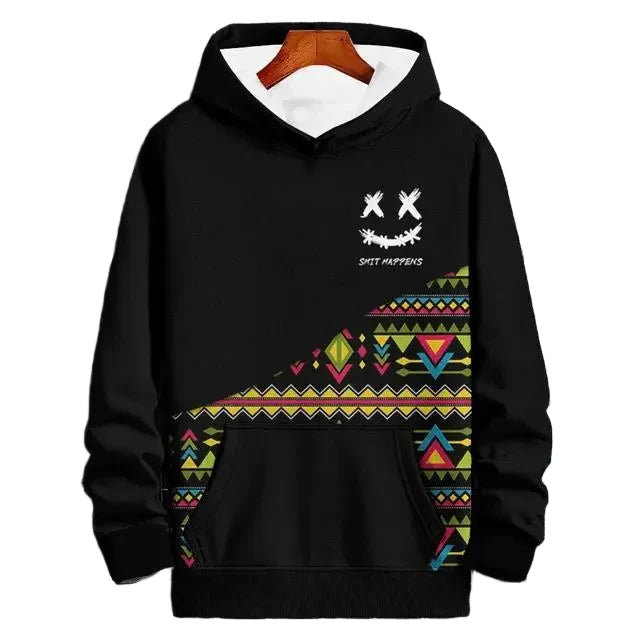 New Autumn Hoodie For Men Long Sleeve Sweatshirt Fashion Street Hoody Pullover Oversized Tops