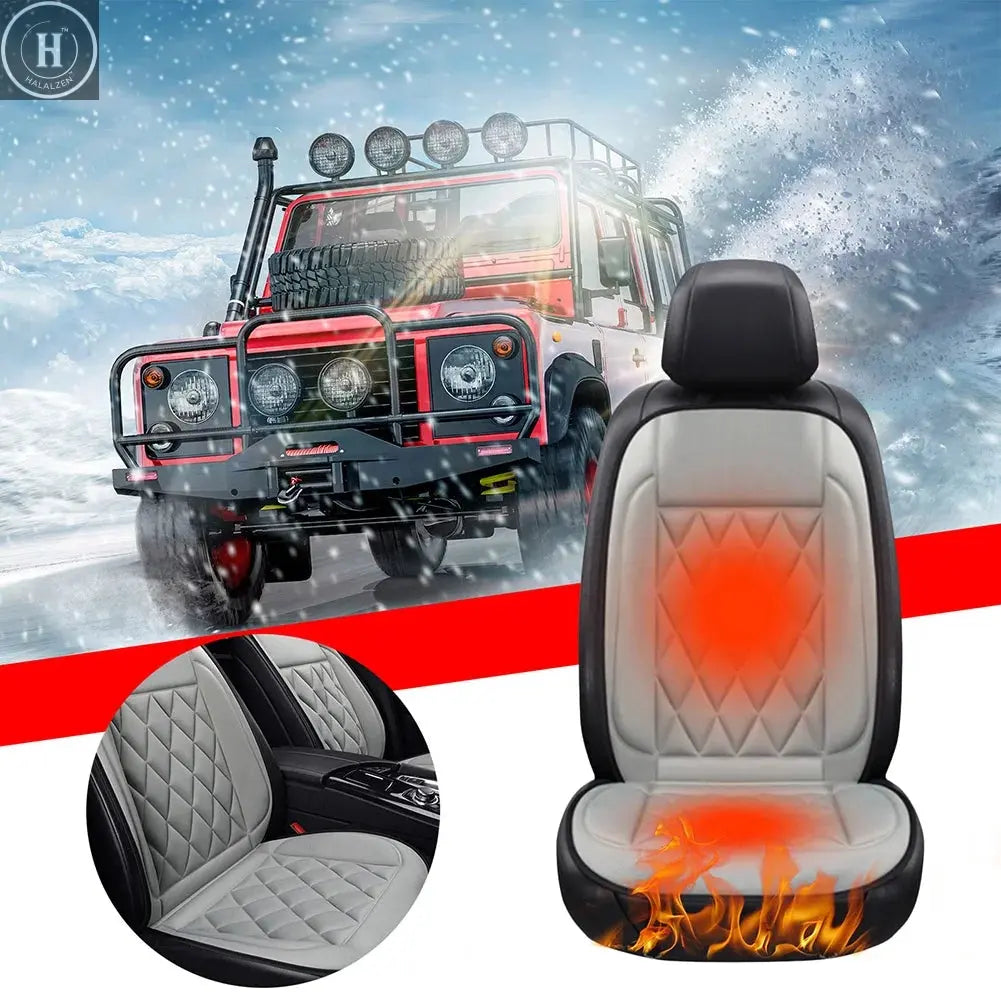 12V Heated Car Seat Cover 30-45w Fast Car Seat Heater Seat Protector 2 Gear Adjustable Breathable Auto Interior Accessories Univ HALALZEN