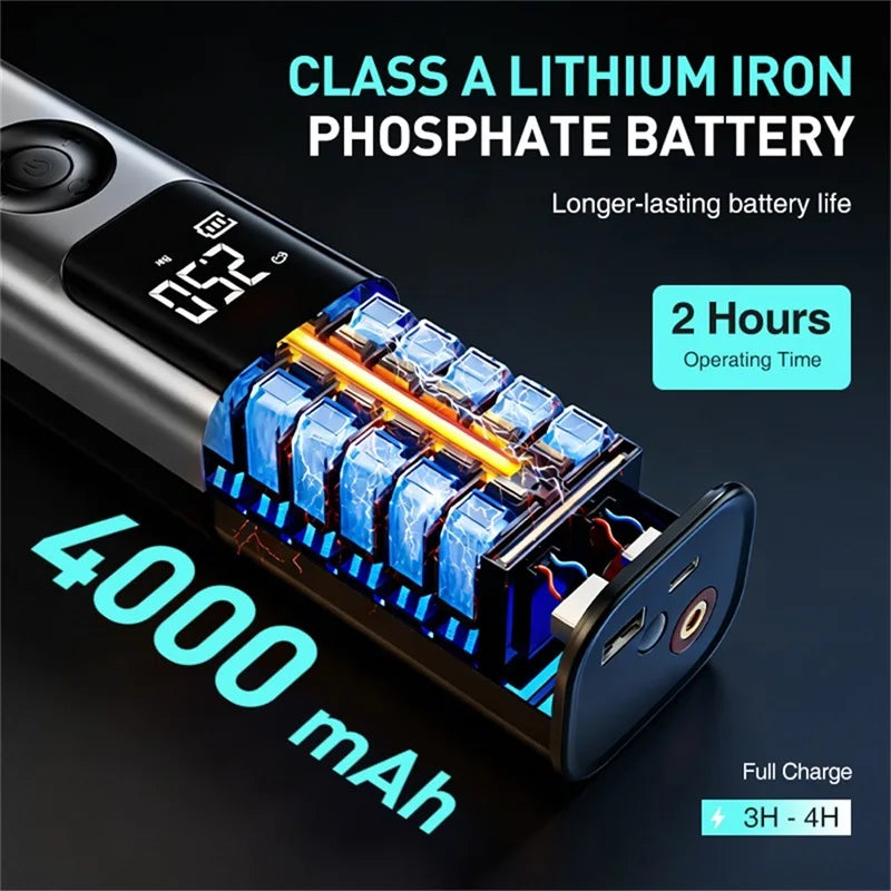 car jump starter 150PSI Portable Charger with Smart Digital Display, Suitable for Cars, Motorcycles, and Bicycles