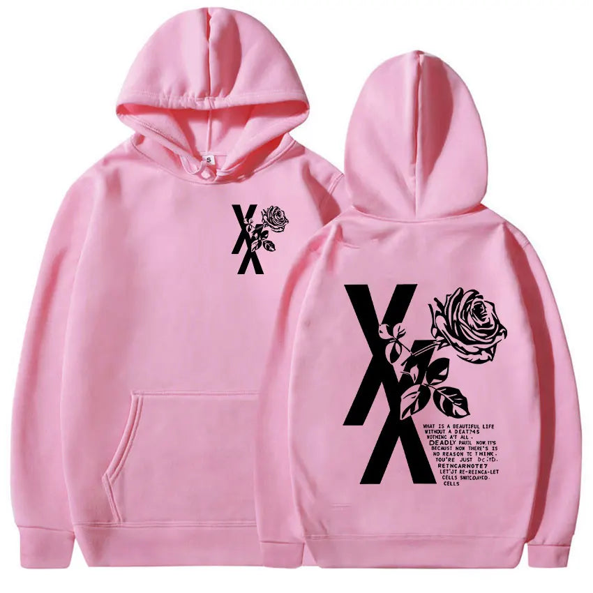 Rapper Mgk Lost Tour Print Hoodie Men Women Casual Autumn/Winter Fashion Sweatshirt Fleece Clothing Oversized Retro Hooded