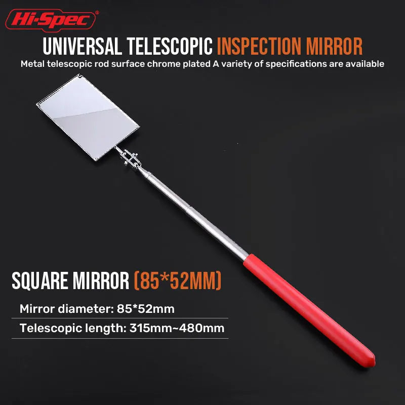 Extendible Inspection Rotatable Mirror Auto Telescoping Inspection Round Mirror Extending Hand Tools Set Detection Tool