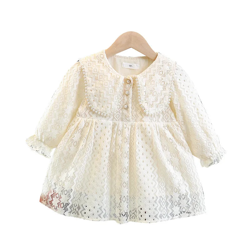 Lace Long Sleeve Dresses Baby Girls Cloths