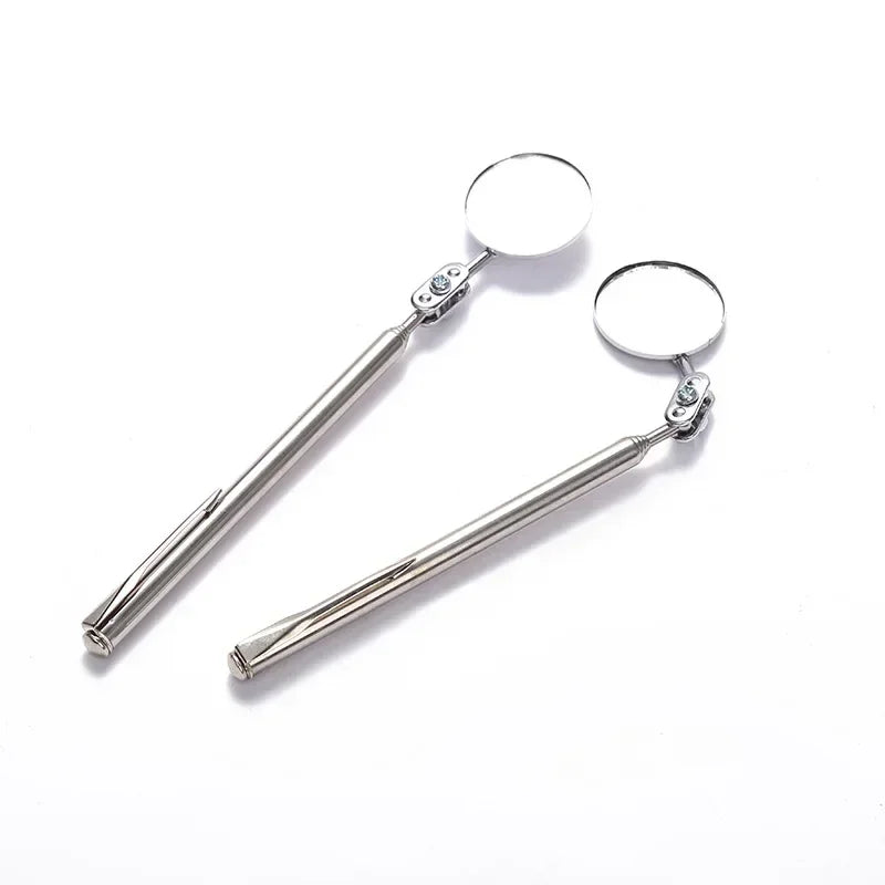 Inspection Mirror LED Light Telescoping Mirrors 360 Rotation Mechanic Tools Magnetic Mirror Telescopic Handle Repairing Tools