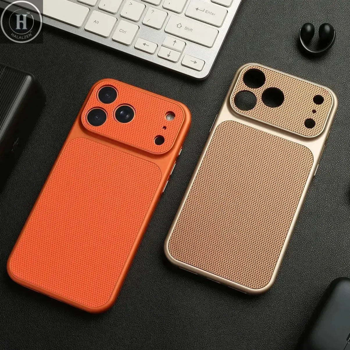 For Magsafe Wireless Charging Magnet Leather Case for IPhone 17 16 15 14 13 12 Pro Max Turn Into The Look of 17 Pro Max Cover Halalzen UK