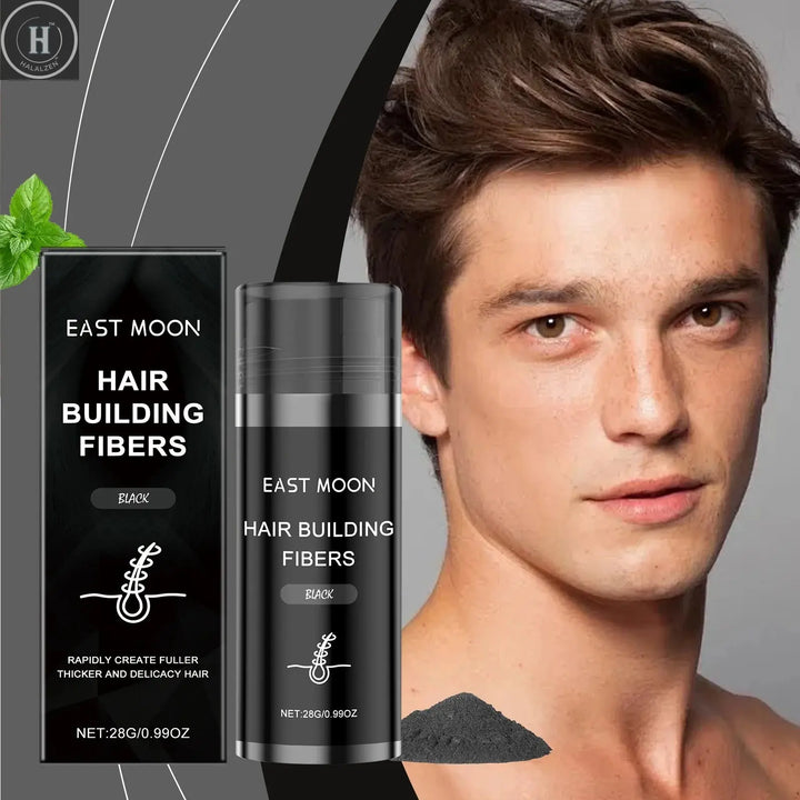 Vitamin E Hair Building Fibers Powder Long Lasting Improve Bald Hairline Thinning Treatment Instant Regrowth Hair Growth Powders HALALZEN