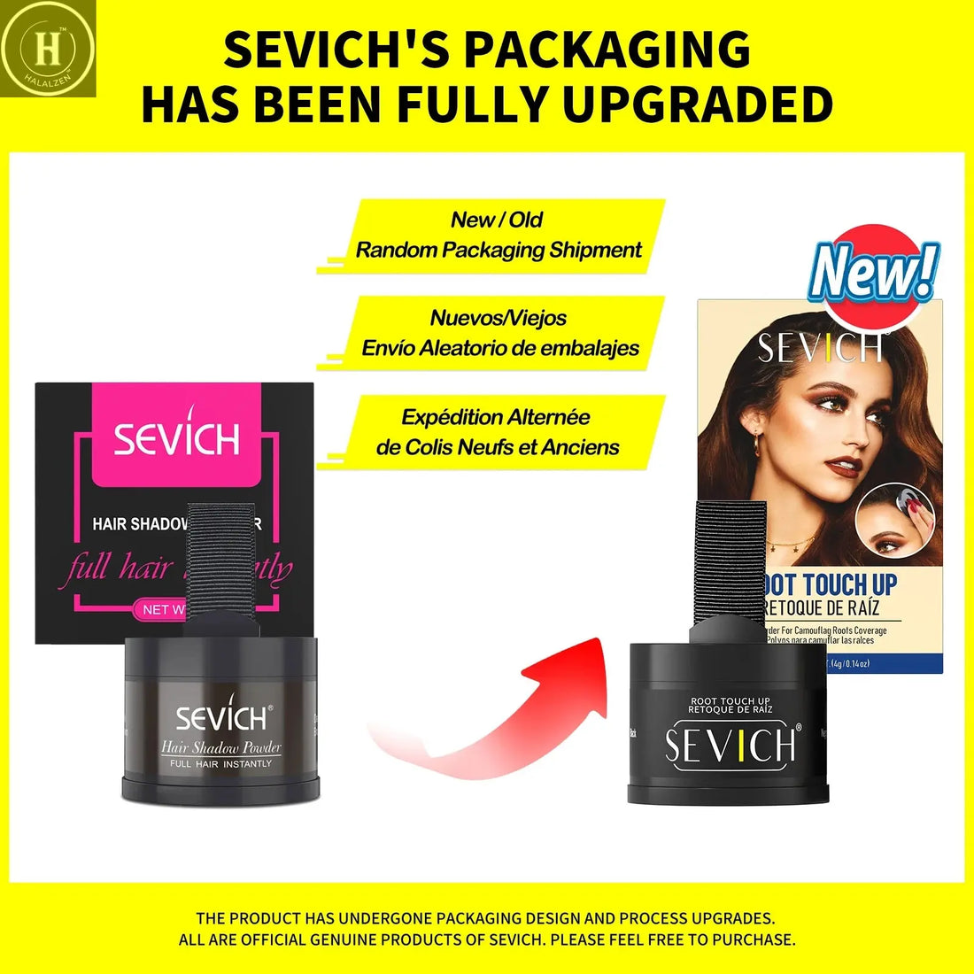 Sevich Hairline Powder 4g Hairline Shadow Powder Makeup Hair Concealer Natural Cover Unisex Hair Loss Product HALALZEN