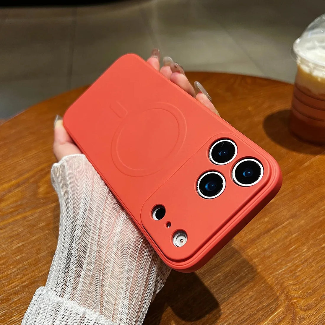 for iPhone 17 Pro Max 17 Air Case Magnetic Cover Mag-safe Liquid Silicone Lining All-round Camera ProtectPlease note phone model