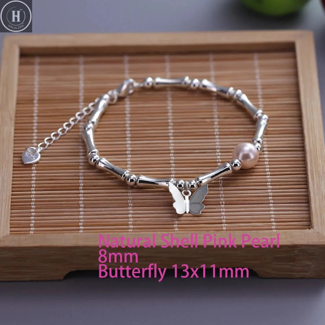 VENTFILLE 925 Sterling Silver Butterfly Bracelet for Girl Bead String Design Insect Fashion Versatile Jewelry Gift Dropshipping HALALZEN