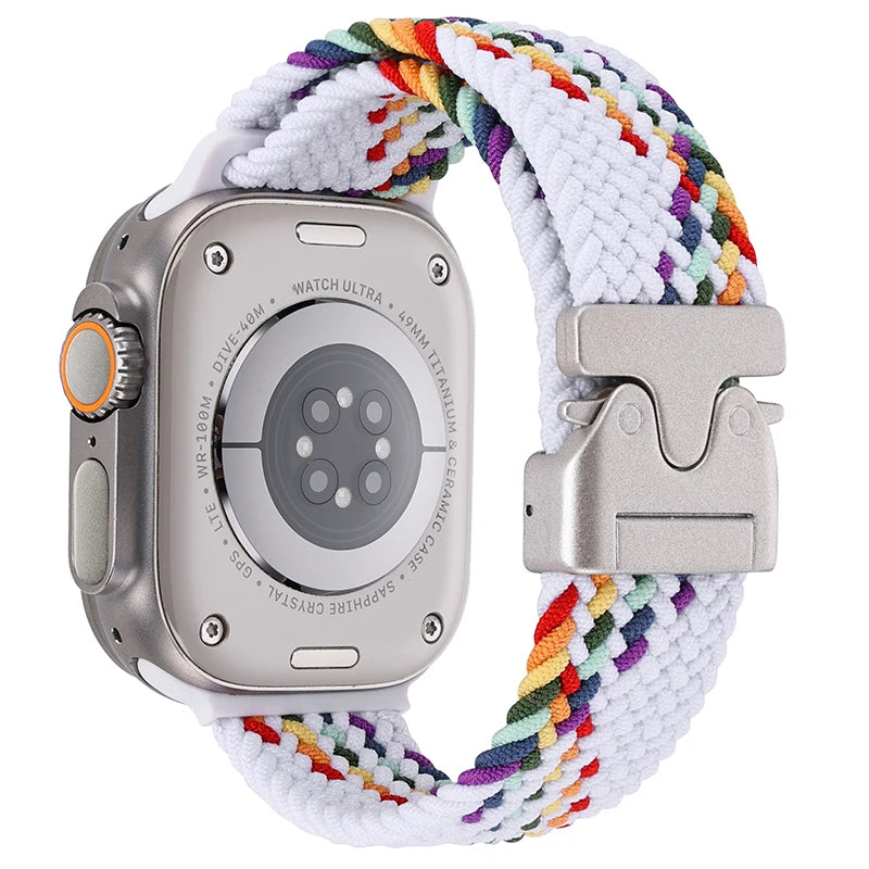 Parachute Braided Strap For Apple Watch Ultra 3/2 Band 49mm 46mm 45mm 42mm 44mm 41mm Nylon Bracelet iWatch 11 10 9 8 7 6 SE Belt