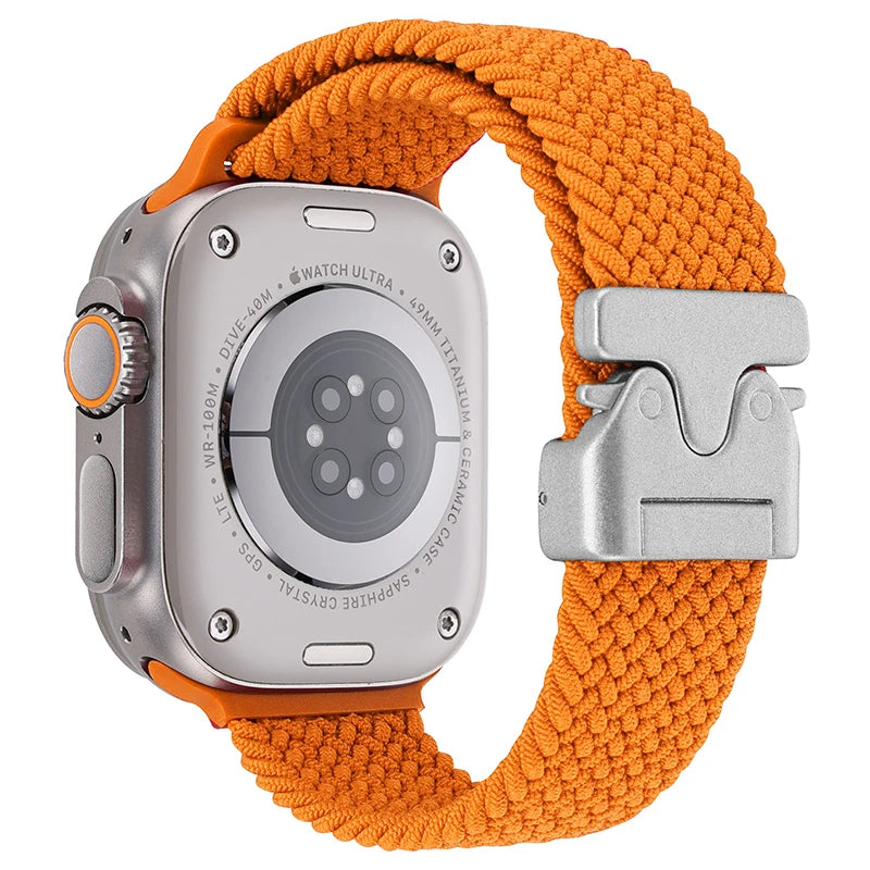Parachute Braided Strap For Apple Watch Ultra 3/2 Band 49mm 46mm 45mm 42mm 44mm 41mm Nylon Bracelet iWatch 11 10 9 8 7 6 SE Belt