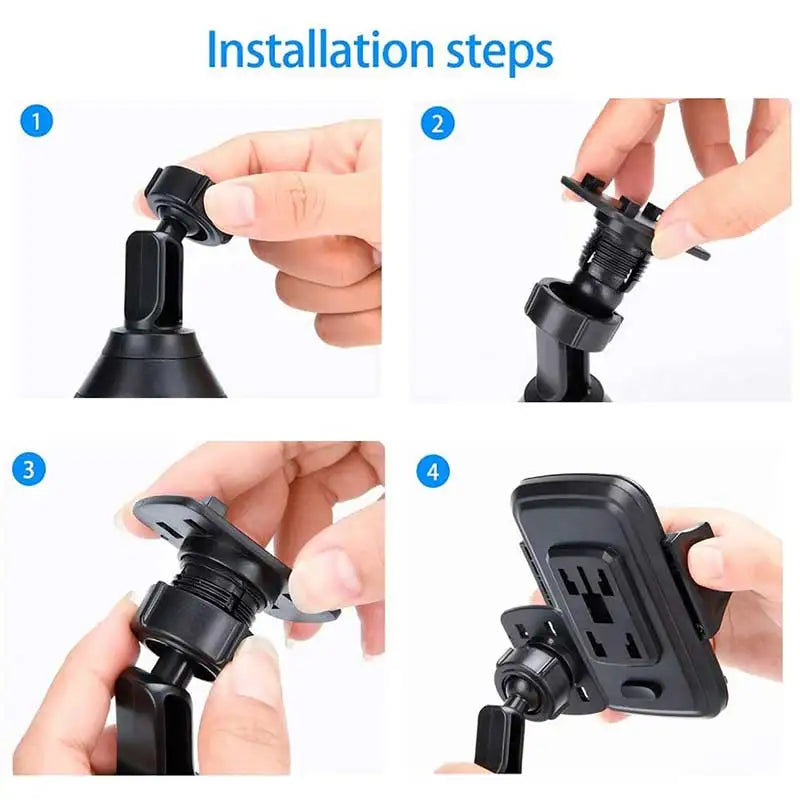 Universal Car Phone Holder Cellphone Mount Stand Adjustable Car Cup Phone Mount for iPhone 14 13 12 Por MAX Huawei Samsung