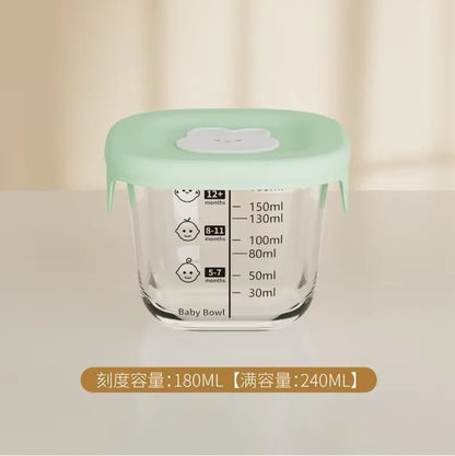 Mini Glass Bowl with Silicone Lid