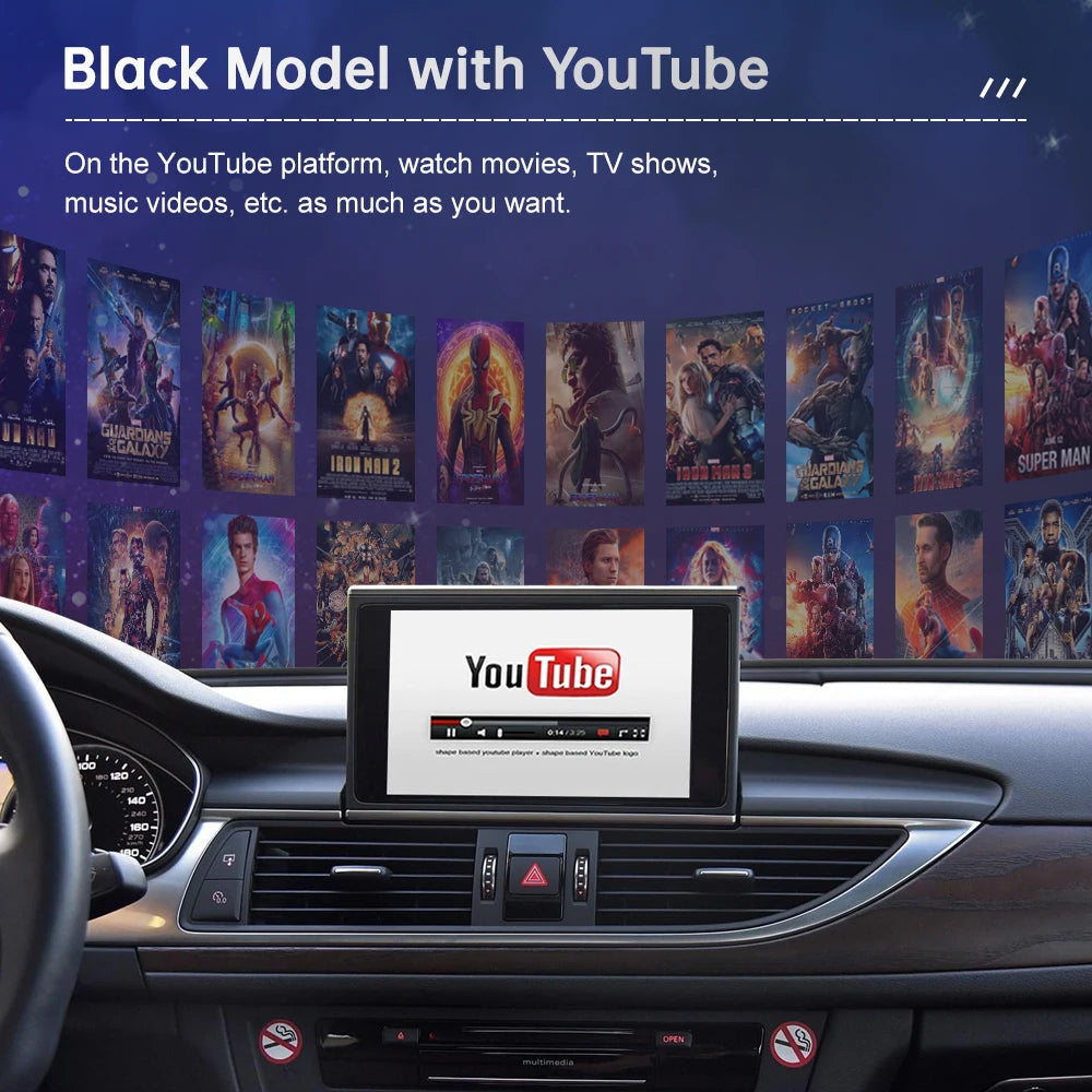 Road Top Wireless CarPlay for Audi A6 C6 A7 C7 S6 S7 2012-2018 Android Auto with AirPlay Mirror Link Car Play Functions