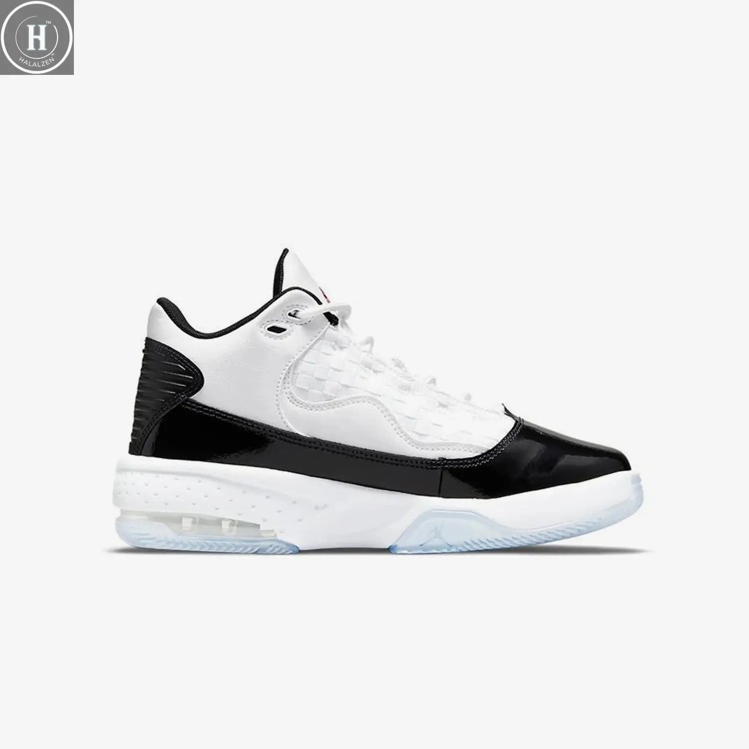 Nike genuine JORDAN GS women's large children's air cushion mid top basketball shoes CN8094-102 HALALZEN