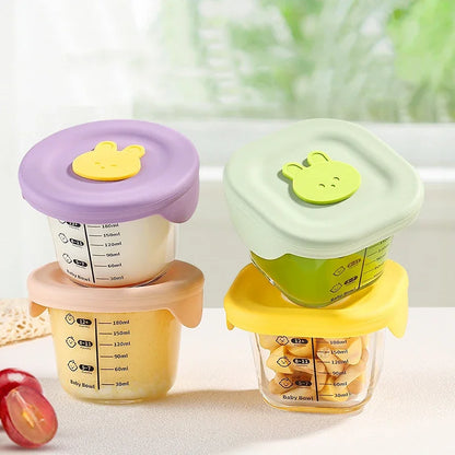 Mini Glass Bowl with Silicone Lid
