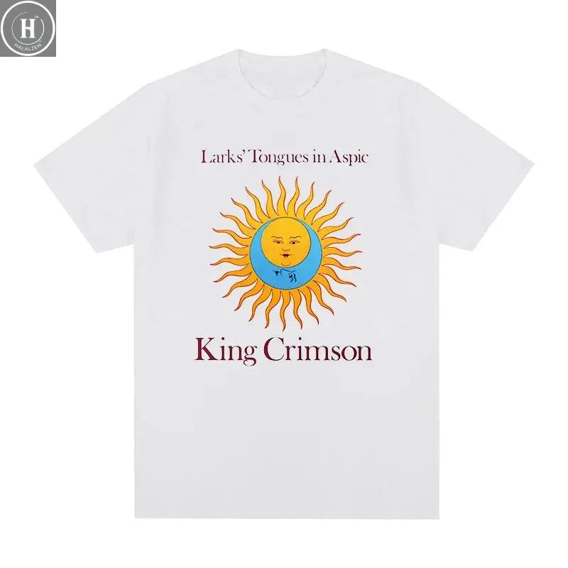 King Crimson Rock Music Printed Graphic Band T-shirt Cotton Men T Shirt New TEE TSHIRT Womens Tops HALALZEN