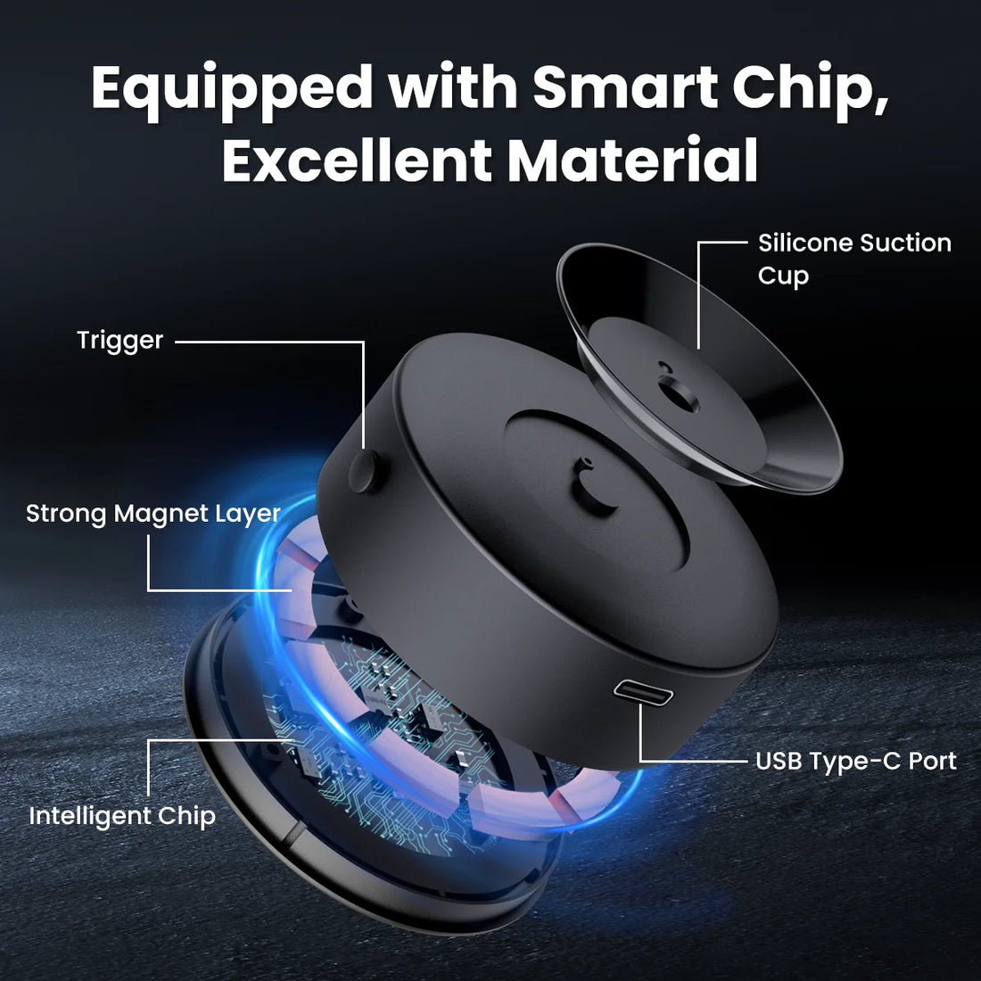 2025 Vacuum Magnetic Car Phone Suction Cup Kitchen Gym Bath Mount For Iphone 16 15 14 13 12 Pro Max Samsung S25