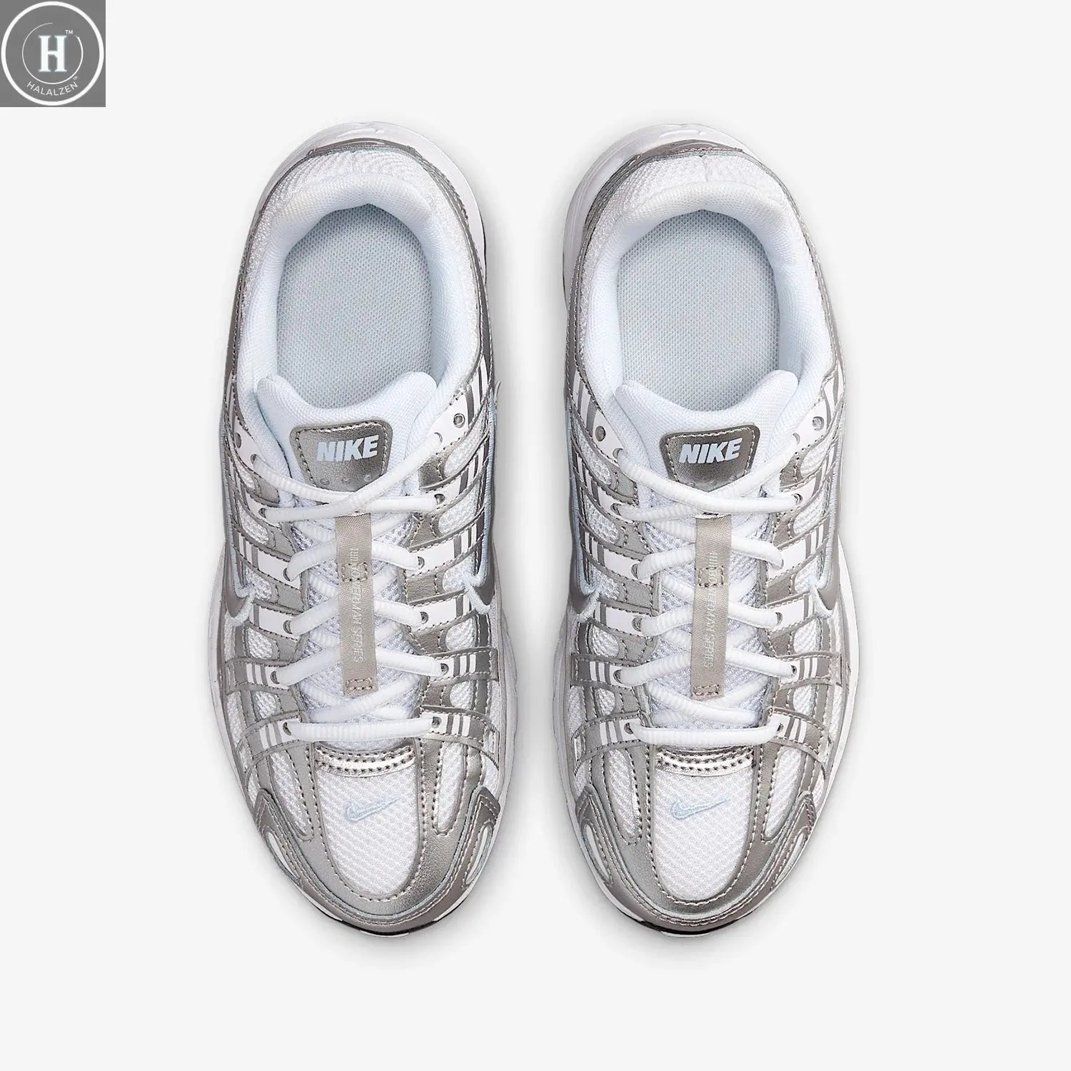 Nike genuine P-6000 children's cushioned retro sports breathable dad shoes HV5064-101 HALALZEN