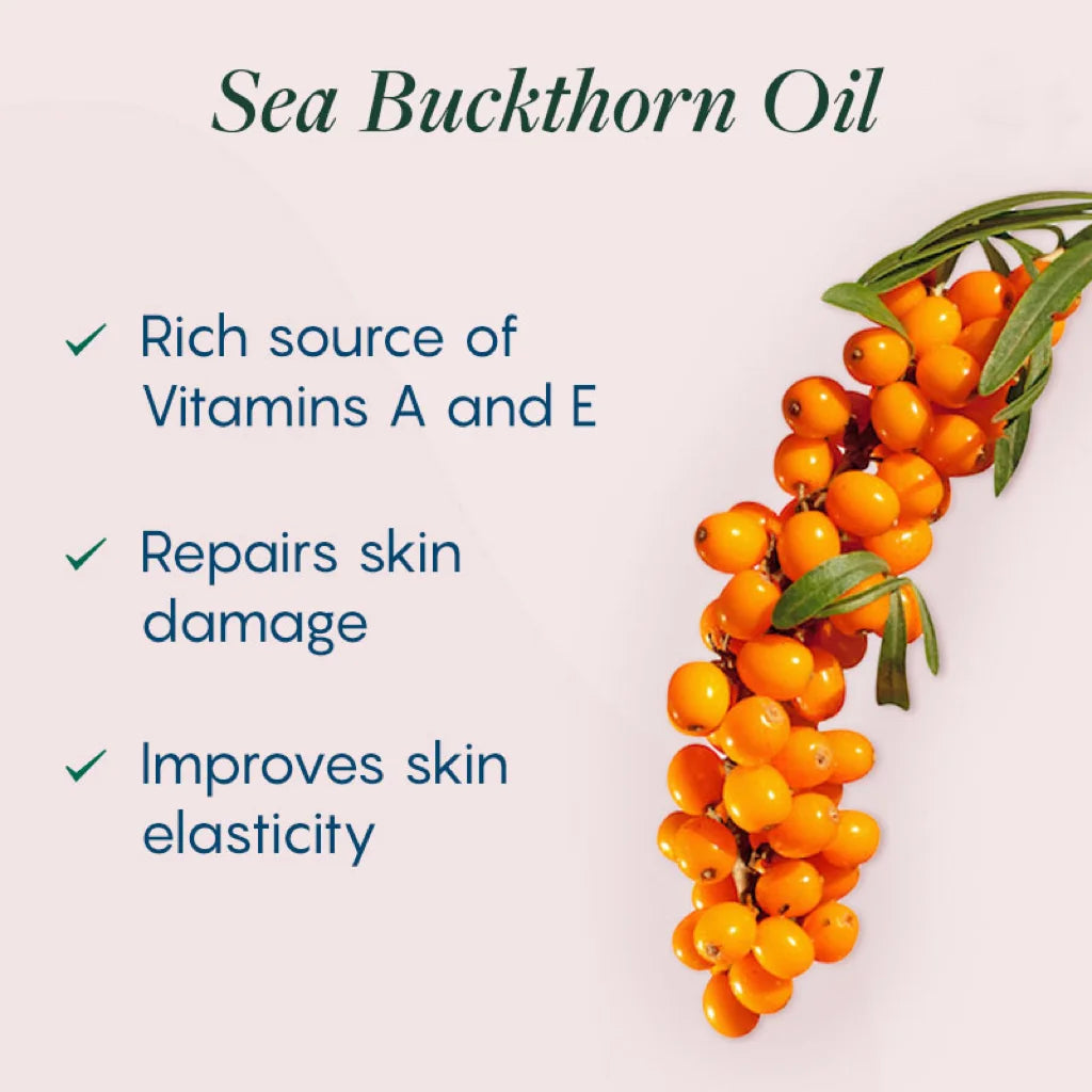 Pure Natural Seabuckthorn Fruit Oil Moisturizes Fades Acne Scars Improve Skin Luster Elasticity Repair Skin Barrier Massage Oil HALALZEN
