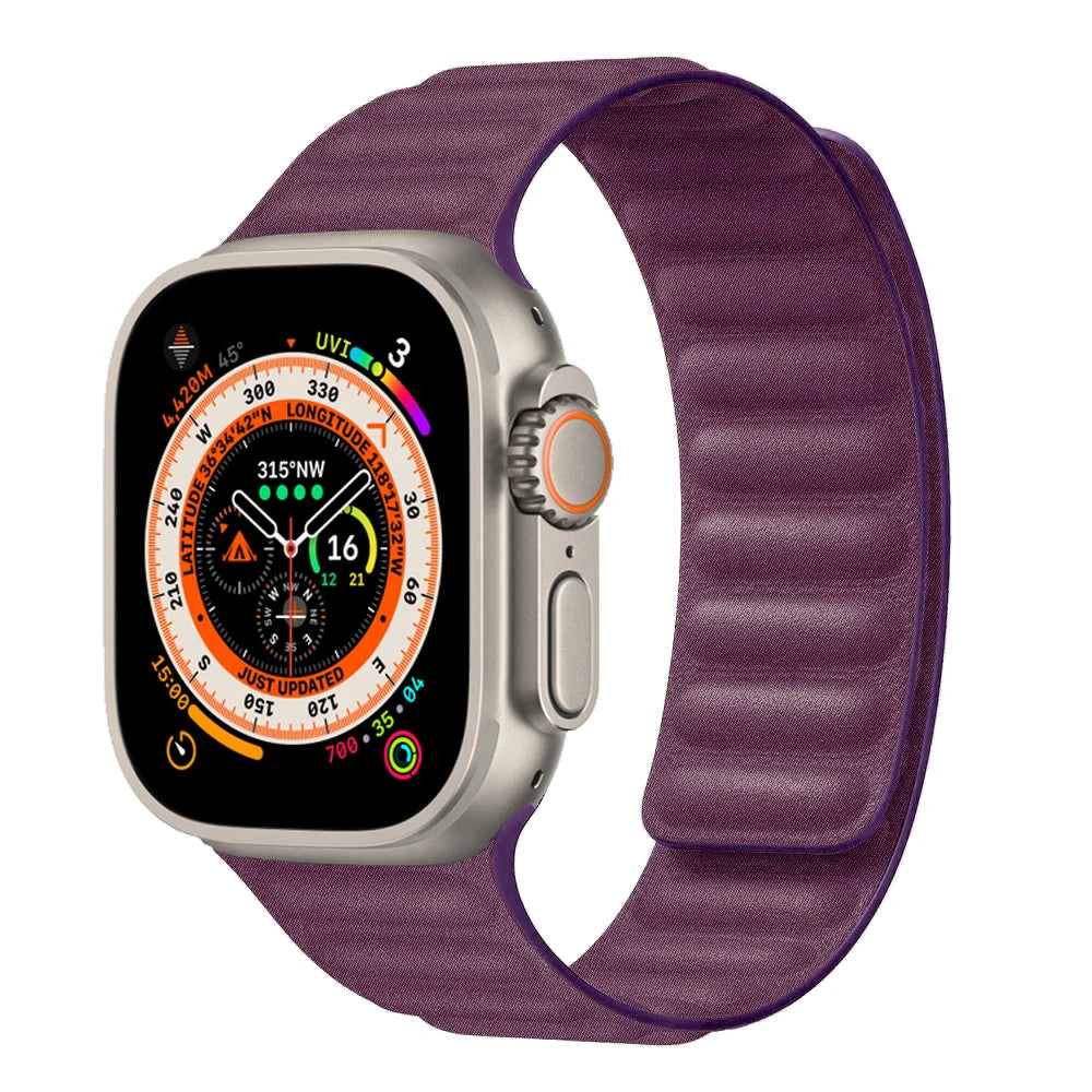 FineWoven strap For Apple Watch Band Ultra 2 49mm 44mm 40mm 45mm 41 46mm Magnetic loop correa bracelet iWatch Series 9 8 SE 7 10