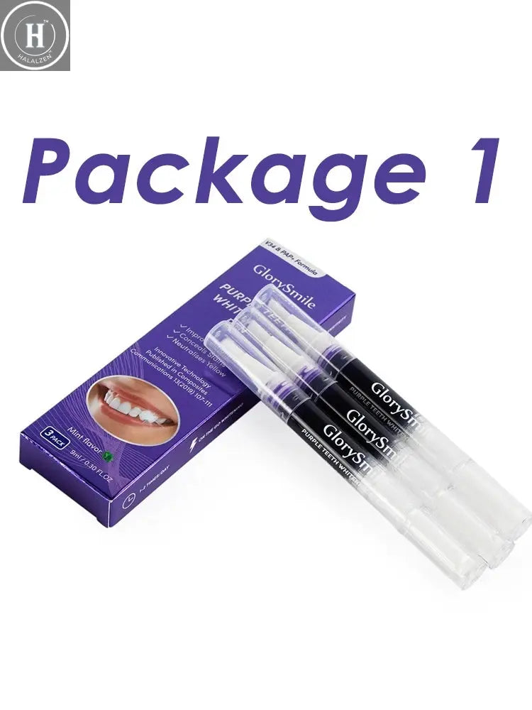 Purple Instant Teeth Whitening Pen Tartar Toothpaste Cleaning Tooth Stain No Sensitivity for a Brighter Whiter Smile Decay Care HALALZEN