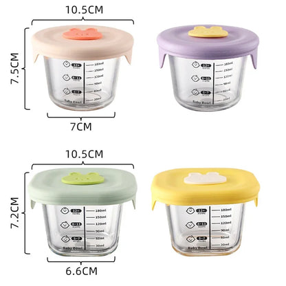 Mini Glass Bowl with Silicone Lid