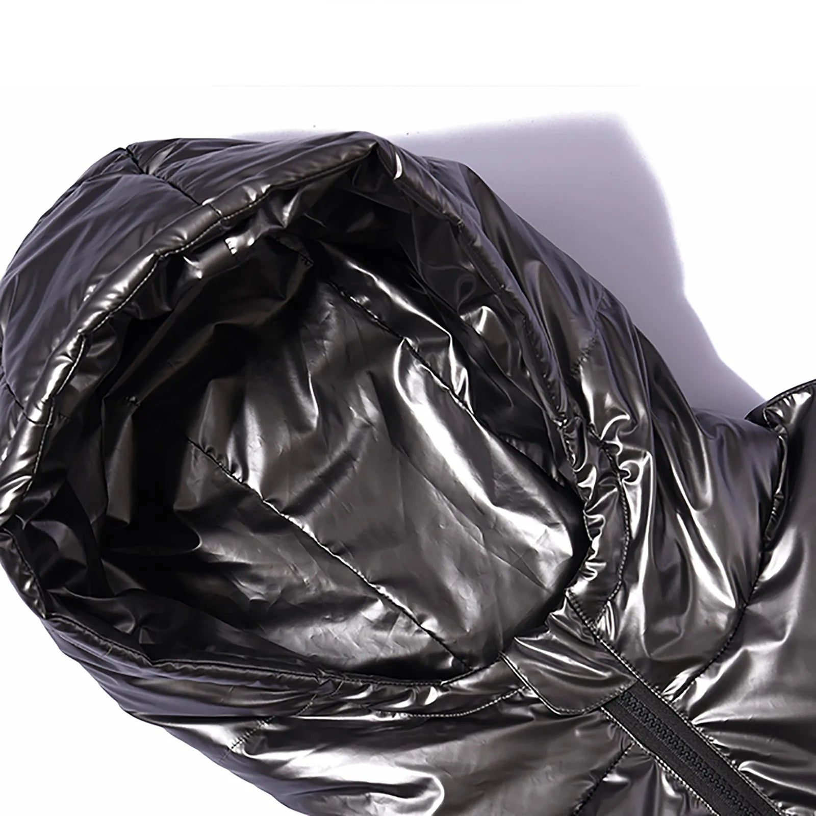 Outdoor Thickened Cotton Down Coats For Men Streetwear Glossy Hooded Warm Bread Down Jacket Casual Cotton Puffer Outwears