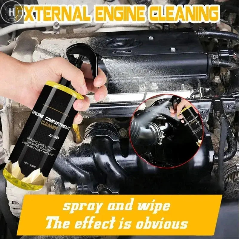 Car Engine Compartment Cleaner Remove Engine Dust Stains Automotive Machine Cleaning Car Interior Machinery Refurbishment HALALZEN