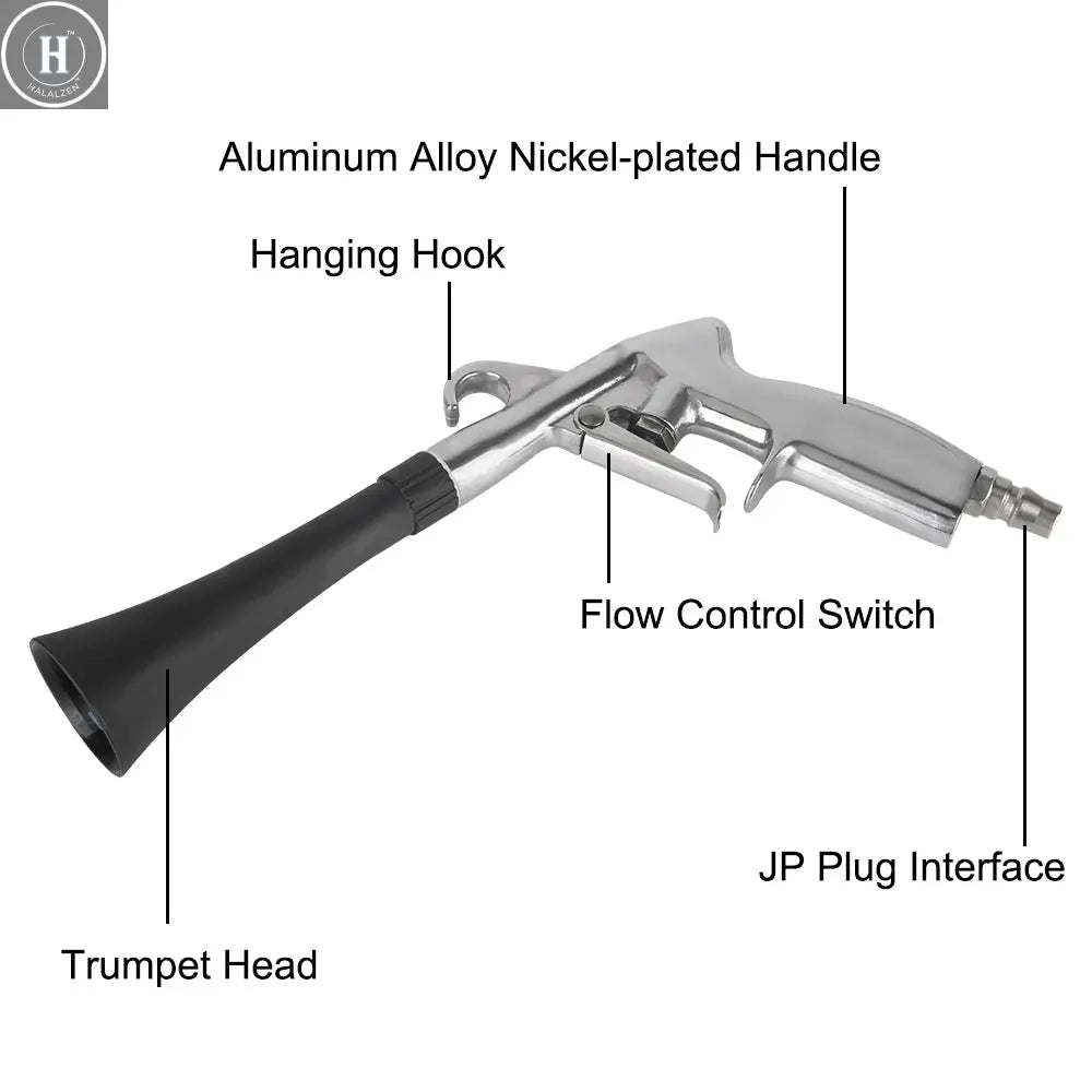 0.4Mpa-10Mpa High Pressure Gun Tornador Air Blower Interior Seat Vent Dashboard Detailing Cleaning Tools Dust Blowing Car Washer HALALZEN