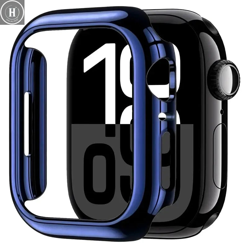 Case for Apple Watch 45mm 41mm 40mm 44mm 42mm 46mm Protective Cover Matte Hard PC Bumper Frame No Glass iWatch 10 SE 9 8 7 6 5 4 HALALZEN