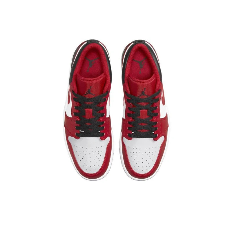 Original Air Jordan 1 low "Red Anti-Slip Low Top Retro Basketball Shoes Men's Sneakers