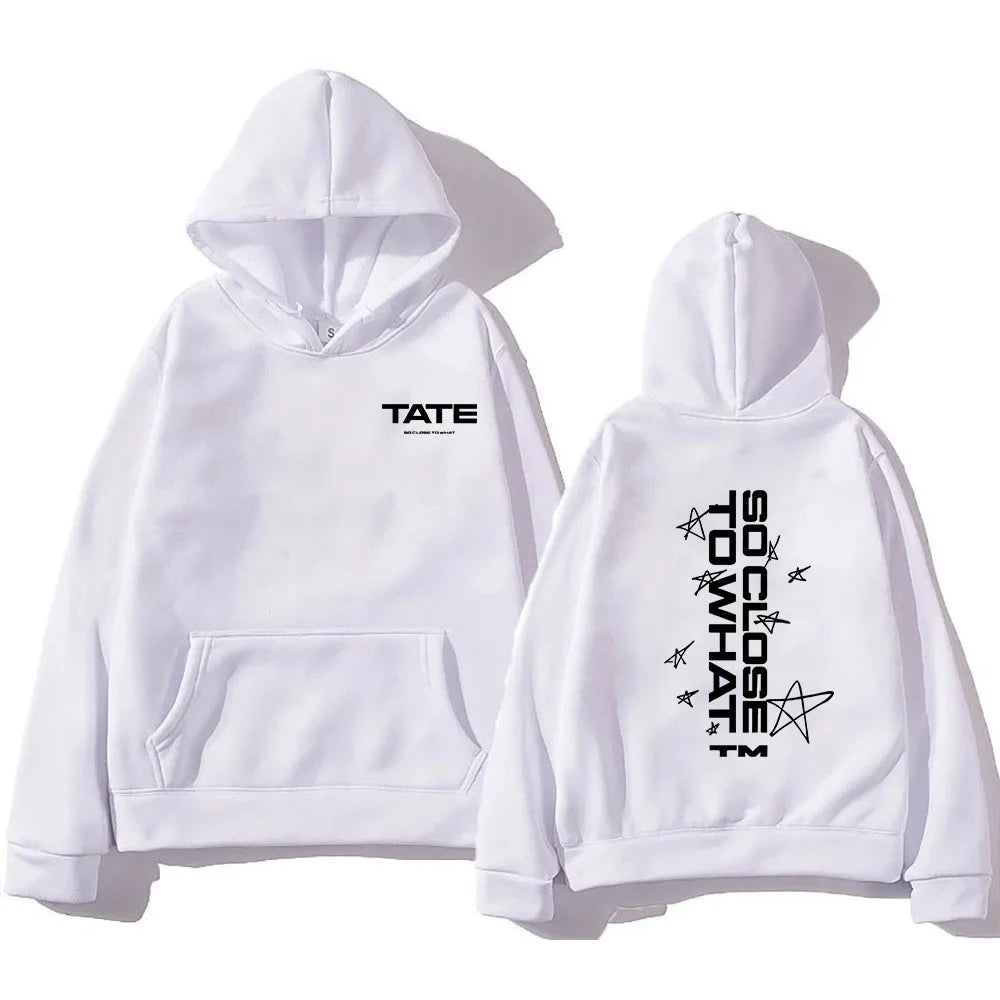 Tate McRae So Close To What Hoodie 2025 Men/women Hoodies Harajuku Aesthetic Winter Clothes Pullover Sweatshirt for Fans Gifts