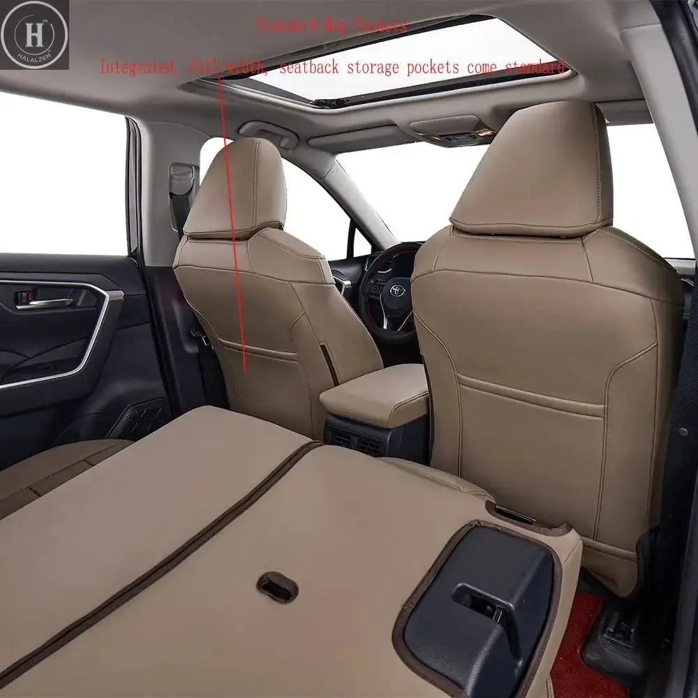 Custom Fit Car Accessories Seat Covers 5 Seat 7 Seat Leather for Nissan Series Sunny Sentra Armada Rogue Qashqai for TOYOTA HALALZEN