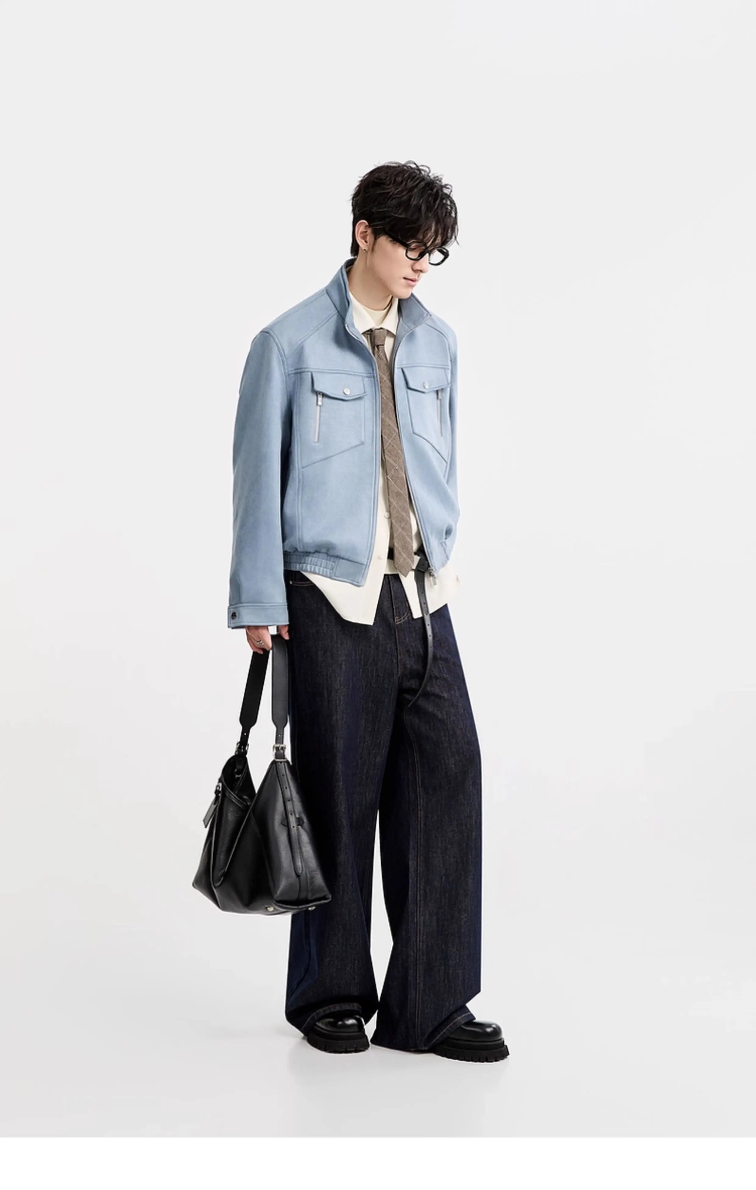 Spring and Autumn New Men's Jacket, Fashionable and Trendy Short Top Jacket, Retro Casual Jacket