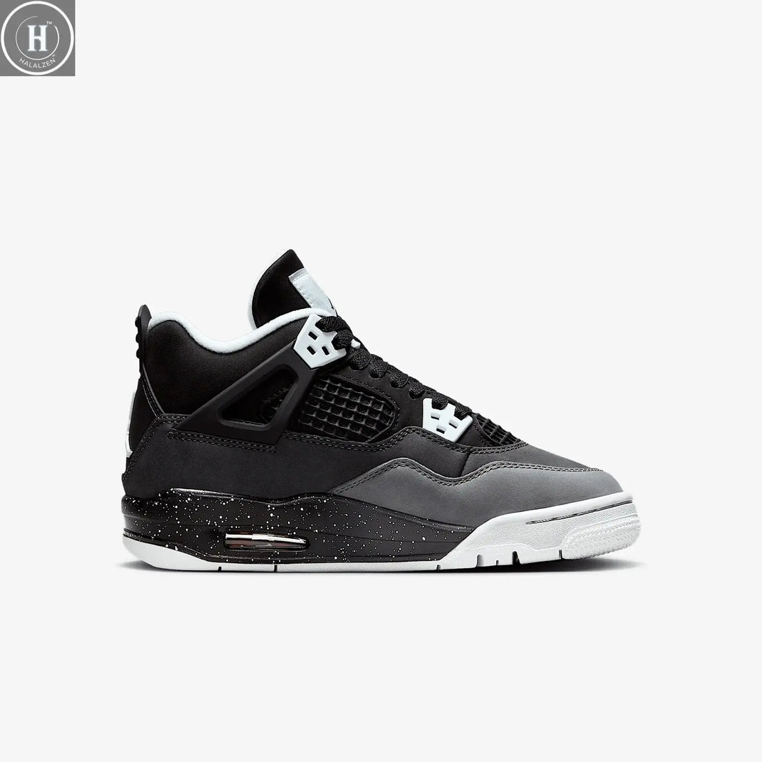 Nike genuine Air Jordan 4 GS women's large children's shock-absorbing sports shoes FQ8213-002 HALALZEN