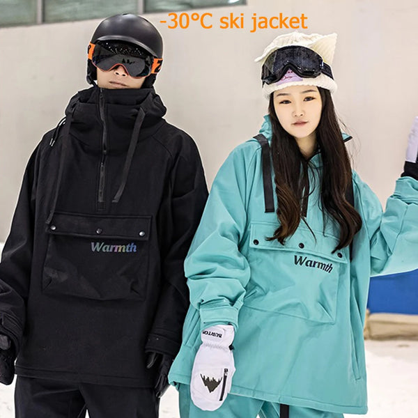 Winter Ski Suit For Women and men Snow Down Jackets  Outdoor Waterproof Windproof Snowboard Wear Female Warm Skiing Outfit