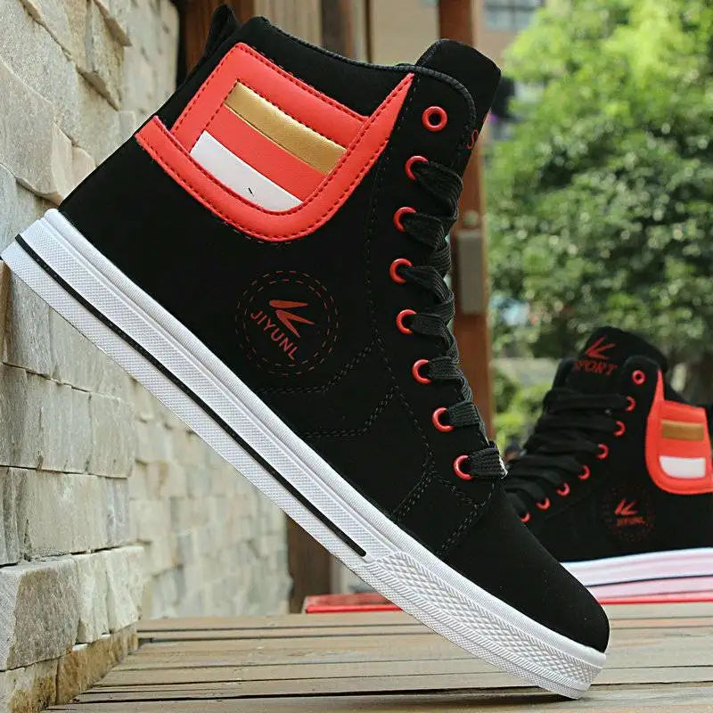 High-Top Casual Shoes for Men Non-Slip Student Male Sneakers New Winter Footwear