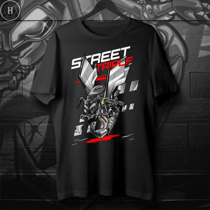 Classic Motorcycle Street Triple 765 R/RS Wasp Inspiration T-Shirt 100% Cotton O-Neck Summer Short Sleeve Casual Mens T-shirt HALALZEN