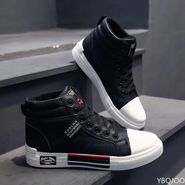 High-Top Casual Shoes for Men Non-Slip Student Male Sneakers New Winter Footwear