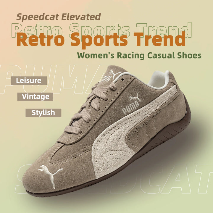 Puma Casual Shoes Women's Low-Top Sneakers Speed Cat Elevated Wns Racing Shoes 403619-02