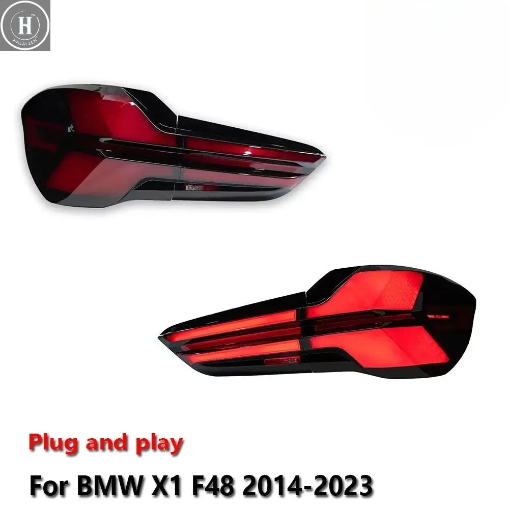 Car LED Tail Light Assemblies For BMW X1 F48 2014-2023 Auto Fog DRL Brake Turn Signal Lamp Plug and Play HALALZEN