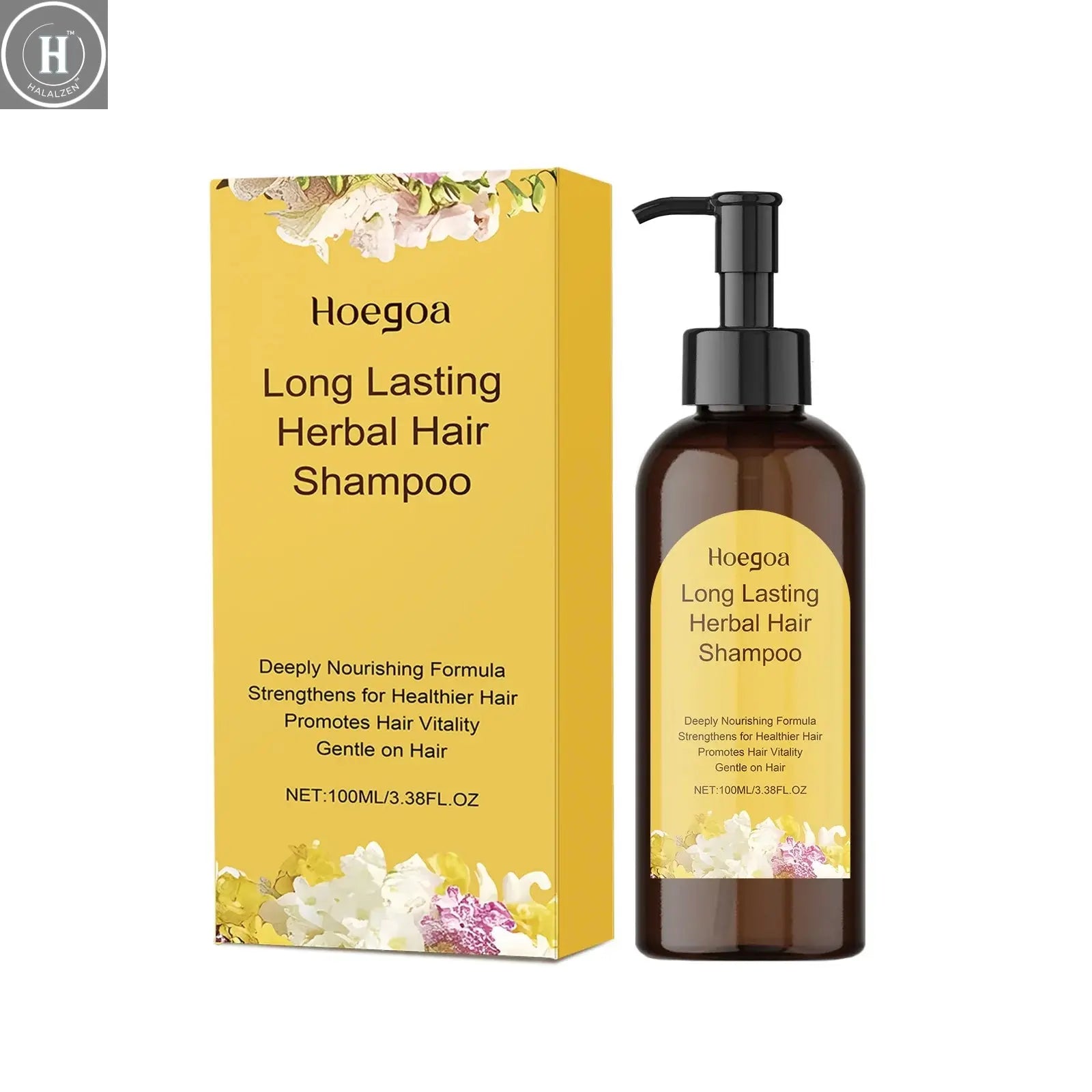 Jasmine Hair Nourishing Shampoo Repair Damaged Improve Thicken Scalp Irritating Treatment Control Dandruff Hair Growth Shampoo HALALZEN