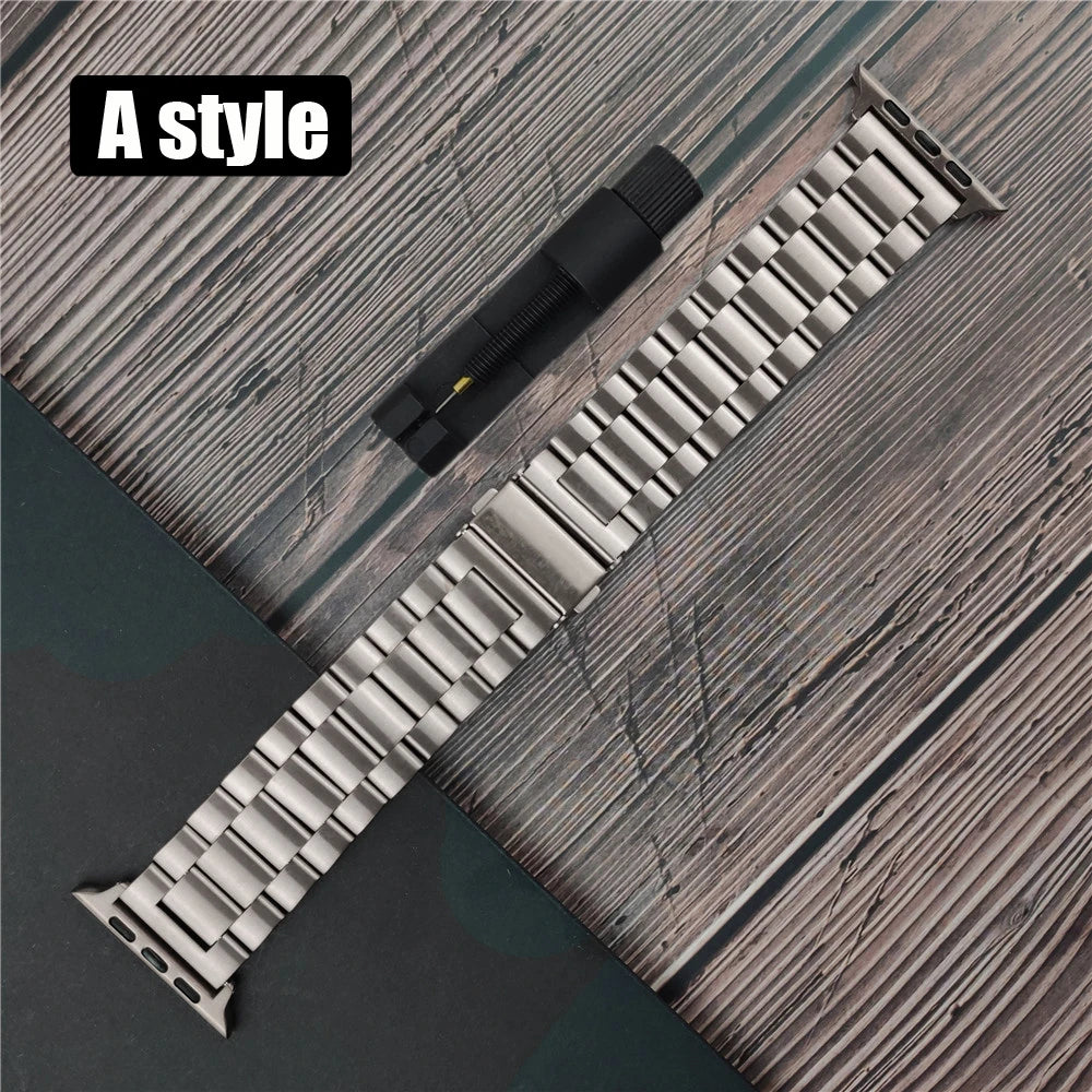 Classic stainless steel Correa for apple watch 10 46mm 42mm band Ultra 2 49mm 9 8 7 6 5 4 se 45mm 44mm 41mm 40mm 3 38mm strap