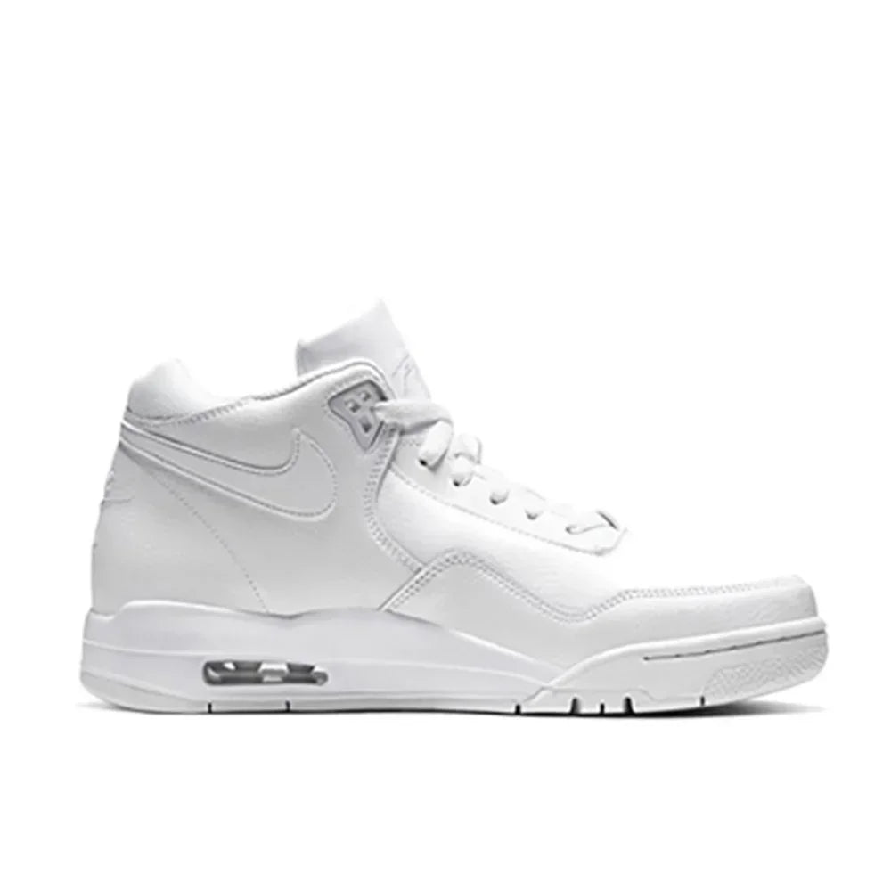 NIKE Original Flight Legacy comfortable and versatile men's mid-top retro basketball shoes red and white