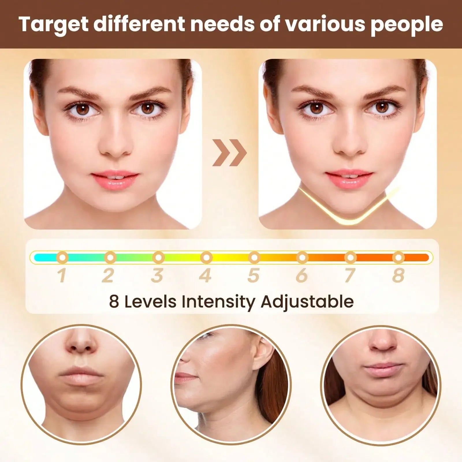 V Face Lifting Device Firming Facial Massager