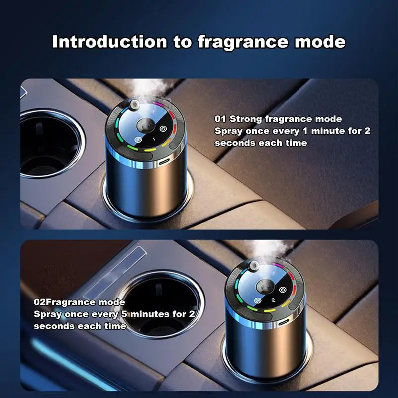 Car Diffuser Car Scent Humidifier Freshener Odor Eliminator Long Lasting Floral Fragrance Aroma Car Diffuser Portable Humidifier