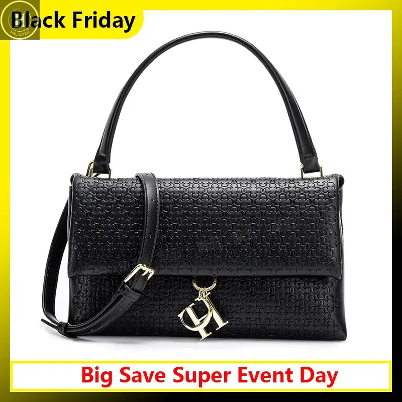 CH Women's Shoulder Bag Detachable Chain Light Luxury Underarm Bag Fashion Simple Large Capacity Solid Color Shoulder Strap HALALZEN