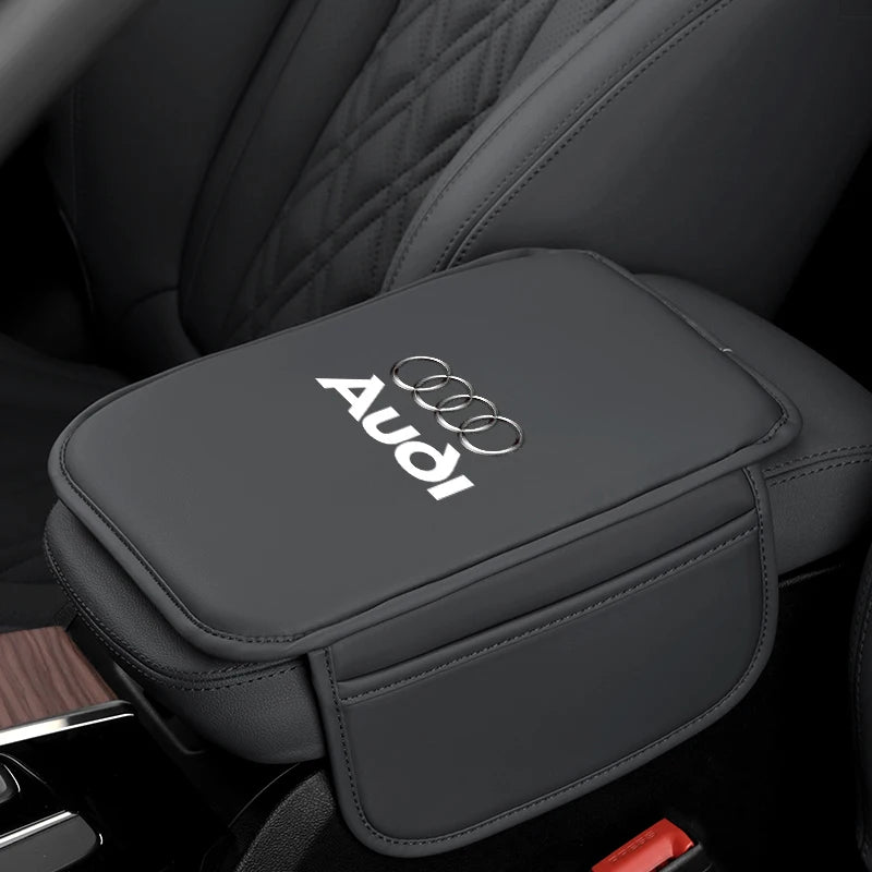 Car Armrest Box Pad Leather Auto Armrest Mat Car Accessories For Audi A1 A2 A3 A4 A5 A6 A7 A8 Q1 Q2 Q3 Q4 Q5 Q6 Q7 Q8 TT RS3 RS7