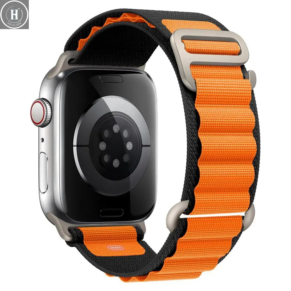 for Apple watch Straps 45mm 46mm 49mm 42mm iwatch Band 44mm 40mm Nylon Alpine bracelet correa Series 10 9 8 7 6 11 SE Ultra 2 3 HALALZEN