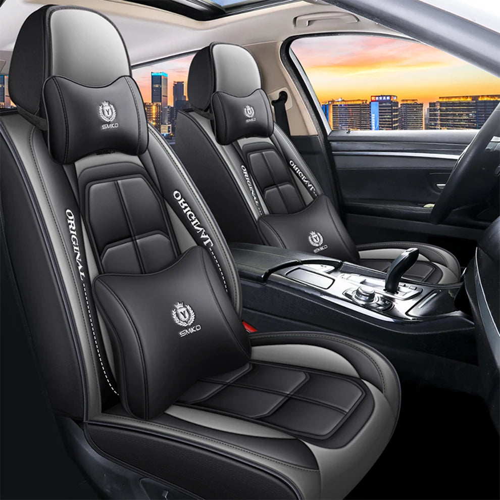 Universal Pu Leather Car Seat Cover for Most Car Models Auto Accessories Interior Details